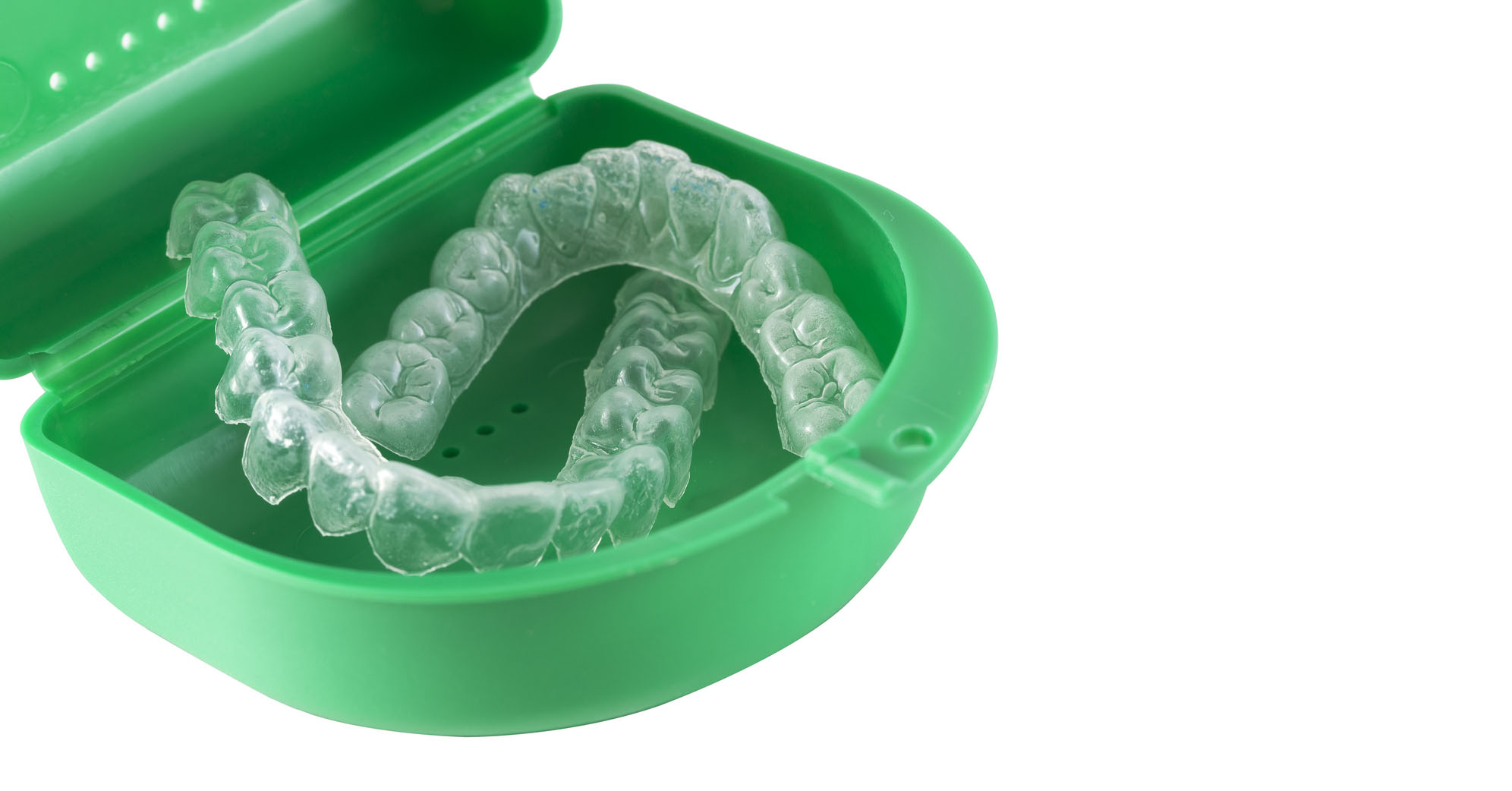 Mouth Guard - Orthodontic Retainers isolated on white